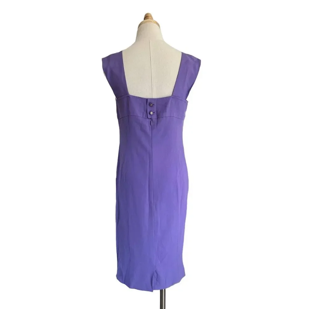 1997 Purple Chanel Sheath Dress
